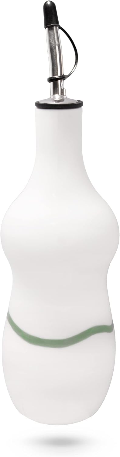 Ceramic Olive Oil Cruet (Dispenser) - White