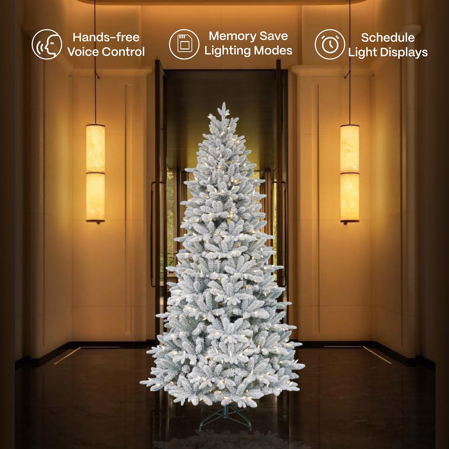 Luora Smart Christmas Trees, App Compatible with Amazon Alexa & Google Nest Voice Control